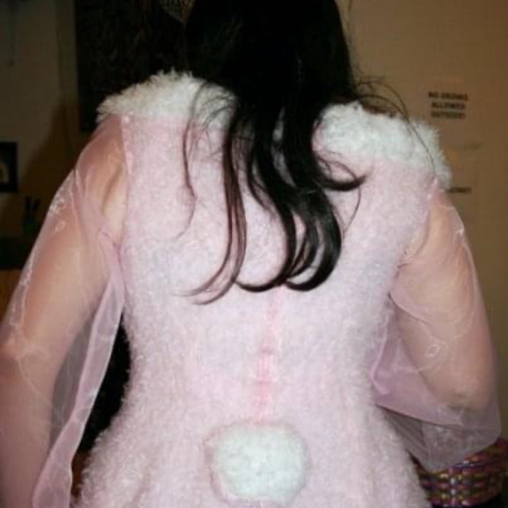 Custom made faux fur bunny dress - Picture 6 of 6